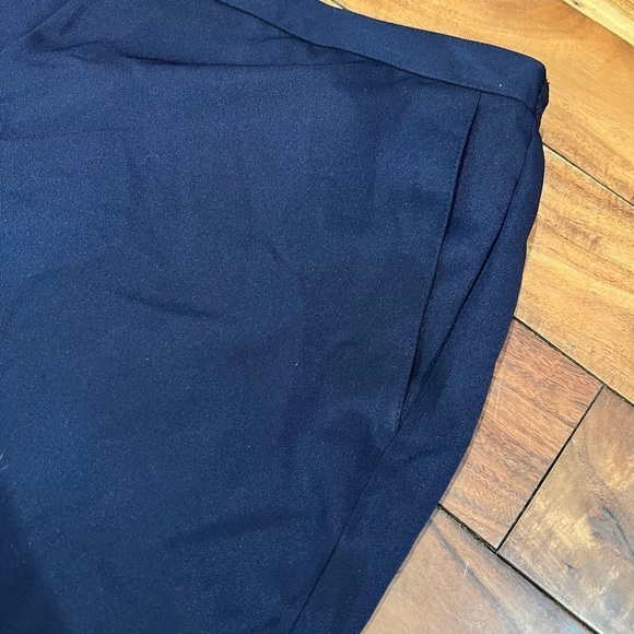 NWT Alfred Dunner Size 16 Navy Blue Elastic Waist Comfort Fit Pants - Picture 7 of 8